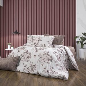 Σεντόνια Μονά (Σετ 160x240) Dimcol Βερονίκη 488 White - Mocha