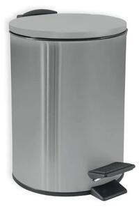 Κάδος Απορριμμάτων Μπάνιου (Φ20.5x26.7) Spirella 5lt Adelar Brushed 05395.005