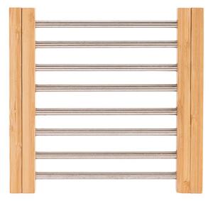 Βάση Μαγειρικού Σκεύους Bamboo Essentials Inox Πτυσσόμενη 22x21.3x2.2cm Estia