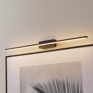 MCJ Φωτιστικό τοίχου LED Miroir 80 cm μαύρο 3000K, Μαύρο, Μπάνιο, Μέταλλο, σύγχρονο