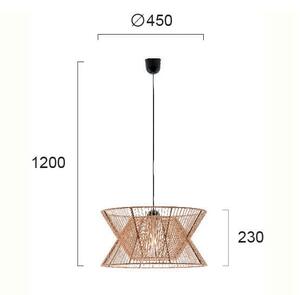 Φωτιστικό Οροφής Μονόφωτο Viokef Argela Beige 4203701