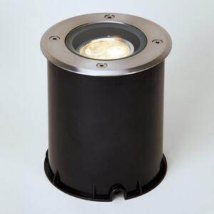 Lucande LED φωτιστικό δαπέδου Jos, στρογγυλό, περιστρεφόμενο, IP67, Μεταλλικό, Μέταλλο, σύγχρονο, Φωτιστικά εσοχής στρογγυλά