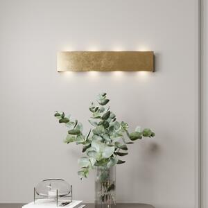Quitani LED φωτιστικό τοίχου Maja, χρυσό αντικέ, πλάτος 54 cm