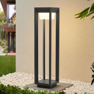 PRIOS Φωτιστικό μονοπατιών LED Prios Gamion, 60 cm, ανθρακί, μεταλλικό, IP54, Γκρι, Μέταλλο, σύγχρονο