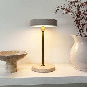 Dyberg Larsen LED-Akku-Τραπεζοκαλύμματα Moonlight, μπεζ, ρυθμιζόμενος, Μπεζ, Σαλόνι / τραπεζαρία, Πέτρα, σχεδιασμός