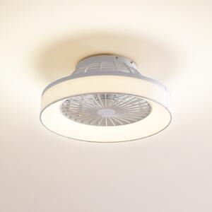 Ανεμιστήρας οροφής Lindby LED Mace, λευκός, αθόρυβος, CCT