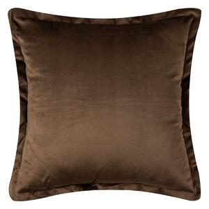 Διακοσμητική Μαξιλαροθήκη Βελουτέ (45x45) Silk Fashion A804 Σκούρο Καφέ
