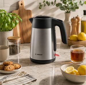 Βραστήρας Bosch με χωρητικότητα 1.7L και ισχύ 2400W - Inox/Black