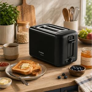 Compact Φρυγανιέρα Bosch DesignLine TAT3P423 με ισχύ 970W και χωρητικότητα 2 φέτες ψωμιού