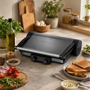 Τοστιέρα - Γκριλιέρα Bosch TCG4215 με ισχύ 2000W και επιφάνεια ψησίματος 32.8x23.8cm