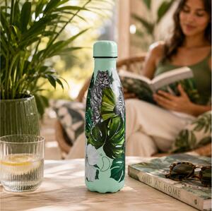 Μπουκάλι Θερμός Tropical Original Chilly's με χωρητικότητα 500ml και διατήρηση θερμοκρασίας 12h ζεστό / 24h κρύο - Wild Monstera