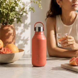 Μπουκάλι Θερμός Series 2 Chilly's με χωρητικότητα 350ml και διατήρηση θερμοκρασίας 12h ζεστό / 24h κρύο - Maple Red