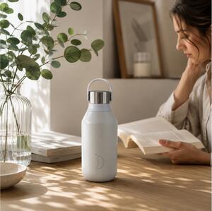 Μπουκάλι Θερμός Series 2 Chilly's με χωρητικότητα 350ml και διατήρηση θερμοκρασίας 12h ζεστό / 24h κρύο - Frost Blue