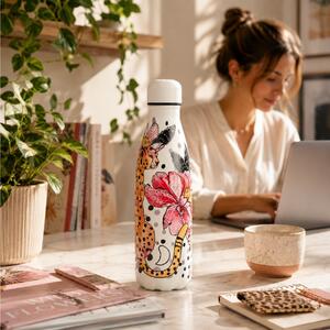 Μπουκάλι Θερμός Tropical Chilly's με χωρητικότητα 500ml και διατήρηση θερμοκρασίας 12h ζεστό / 24h κρύο - Cheetah Jungle