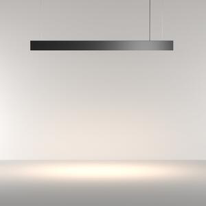 Maytoni LED κρεμαστό φωτιστικό Basis, μαύρο, CCT, μήκος 112,5 cm, ρυθμιζόμενος, Μαύρο, Σαλόνι / τραπεζαρία, Αλουμίνιο, σύγχρονο