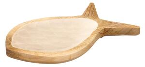 Πιατέλα Διακόσμησης (30x30) K-M Fish White A55600340
