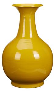 Διακοσμητικό Βάζο (Φ24x38) K-M Shiny Yellow FZ1002560