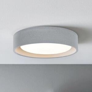 Beacon Lighting Φωτιστικό οροφής Uno, γκρι, σκυρόδεμα, Ø 27 cm, GX53, ρυθμιζόμενος, Γκρι, Σαλόνι / τραπεζαρία, Σκυρόδεμα