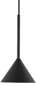 TK Lighting Κρεμαστό φωτιστικό Cono Mini, 1 λάμπα, Ø 12 cm, μαύρο GU10, ρυθμιζόμενος, Μαύρο, Σαλόνι / τραπεζαρία, Μέταλλο, σύγχρονο