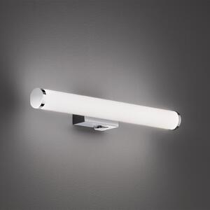 Trio Lighting Mattimo LED φωτιστικό τοίχου, πλάτος 40 cm, χρώμιο, διακόπτης, Μεταλλικό, Μπάνιο, Πλαστικό, σύγχρονο