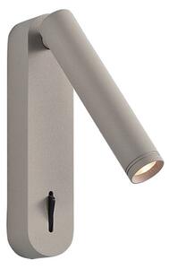 Viokef LED φωτιστικό τοίχου Abriel, μπεζ χρώμα, προεξοχή 16 cm, μέταλλο, Μπεζ, Σαλόνι / τραπεζαρία, Μέταλλο, σύγχρονο, Φως ανάγνωσης