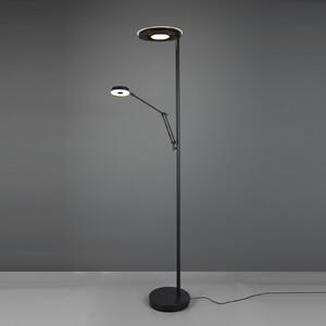 Ρολόι οροφής LED Barrie με φως ανάγνωσης μαύρο ματ