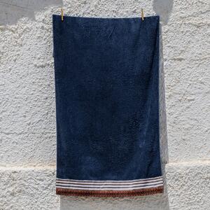 Πετσέτα Θαλάσσης (80x160) White Fabric Sunweft Blue