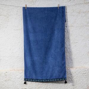 Πετσέτα Θαλάσσης (80x160) White Fabric Vibraze Blue
