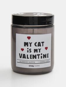 Sinsay - Αρωματικό κερί My Cat is My Valentine - μαυρο