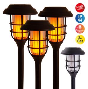Διακοσμητικό ηλιακό φως LED 5264303 με γήινη ακίδα σετ 3 τεμαχίων