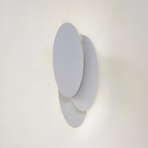 Lindby LED φωτιστικό τοίχου Kolme, λευκό, πλαστικό, 28 cm
