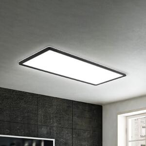 Briloner Επιφανειακά τοποθετημένο πάνελ LED Slim 58x20cm on/off 4.000K μαύρο, Μαύρο, Μελέτη / Γραφείο, Πλαστικό, σύγχρονο