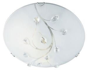 Γυάλινο φωτιστικό οροφής Flower, Ø 30cm