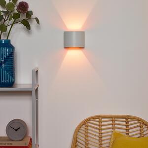 Lucide Xio LED φωτιστικό τοίχου, πλάτος 13 cm, λευκό, ρυθμιζόμενος, Λευκό, Σαλόνι / τραπεζαρία, Μέταλλο, σύγχρονο