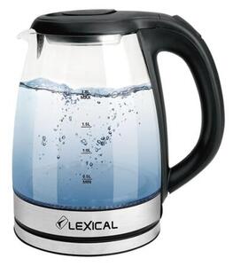 Lexical LEK-1407 Βραστήρας Με Αφαιρούμενη Βάση & LED Φως Inox/Διάφανο 1,8lt 1500W