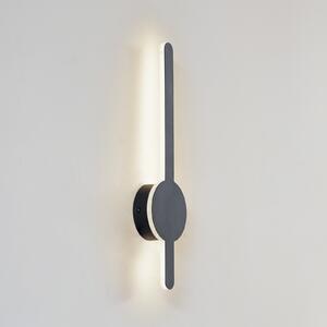 Lindby LED φωτιστικό τοίχου Borian, μαύρο, αλουμίνιο, 40 cm