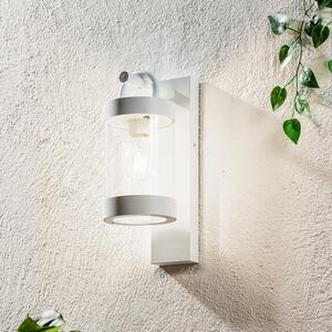 Trio Lighting Εξωτερικός λαμπτήρας τοίχου Sambesi, αισθητήρας λυκόφωτος, λευκό, Λευκό, Μέταλλο, σύγχρονο, Φανάρι