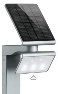STEINEL XSolar GL-S Stand LED ηλιακό φως ασημί, Γκρι, Μέταλλο, σύγχρονο