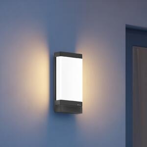 STEINEL Έξυπνος εξωτερικός φωτιστικός τοίχου LED L 271 DIGI C ανθρακί IP44, ρυθμιζόμενος, Μαύρο, Μέταλλο, σύγχρονο
