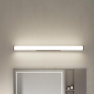Lindby LED φωτιστικό τοίχου Kirka, μαύρο, μεταλλικό, IP44, 90cm, CCT, Μαύρο, Μπάνιο, Μέταλλο, σύγχρονο