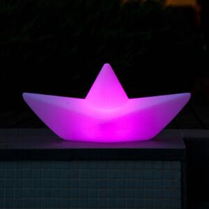 Goodnight Light Επαναφορτιζόμενο φως LED Ο λαμπτήρας BOAT, πλωτός, RGBW, ρυθμιζόμενος, Λευκό, Πλαστικό, σύγχρονο