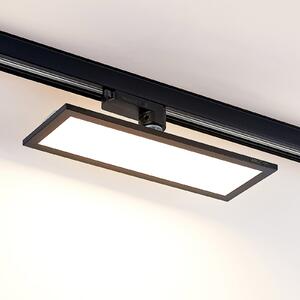 Arcchio Hairis 3-φασικό πάνελ LED, 30 cm, μαύρο, 3000 K, Μαύρο, Μελέτη / Γραφείο, Πλαστικό, σύγχρονο