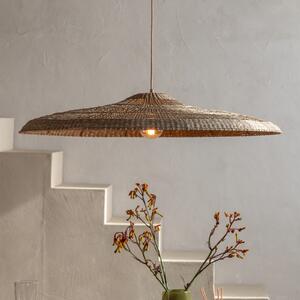 Good & Mojo GOOD MOJO Κρεμαστό φωτιστικό Santorini, Ø75cm, φυσικό, θαλάσσιο χόρτο, E27, Καφέ / Σκουριάς, Σαλόνι / τραπεζαρία, Ύφασμα / Κλωστοϋφαντουργία