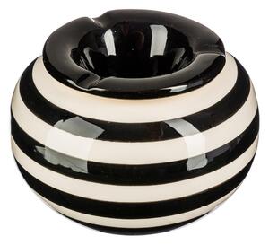 Σταχτοδοχείο A-S Round Stripes Black 146064