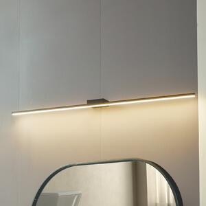 Λυχνία καθρέφτη Lucande LED Kivana, μαύρο, μεταλλικό, 120cm IP44