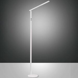 Fabas Luce Φωτιστικό δαπέδου LED Ideal, μονόφωτο, CCT, λευκό, ρυθμιζόμενος, Λευκό, Σαλόνι / τραπεζαρία, Μέταλλο, σύγχρονο