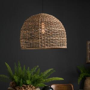 PR Home Κρεμαστή λάμπα Cebu, Ø 37 cm, αμπαζούρ Lampakanay, IP20, ρυθμιζόμενος, Ξύλου, Σαλόνι / τραπεζαρία, Ξύλο, Εξοχική κατοικία / Ρουστίκ