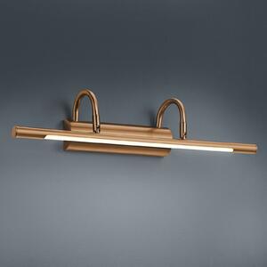 Trio Lighting Φωτιστικό τοίχου LED Lorena, ορείχαλκος αντίκα, Μπρούτζινο / Αντικέ ορείχαλκου, Σαλόνι / τραπεζαρία, Μέταλλο, σύγχρονο