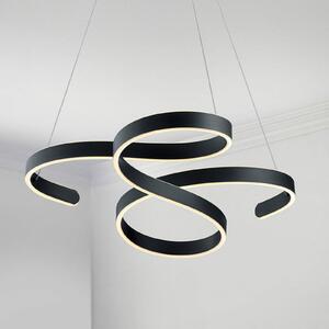 Trio Lighting Francis LED κρεμαστό φωτιστικό, ανθρακί, ρυθμιζόμενος, Μαύρο, Σαλόνι / τραπεζαρία, Μέταλλο, σύγχρονο