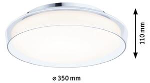 Paulmann Luena LED φωτιστικό οροφής IP44 χρώμιο Ø35cm